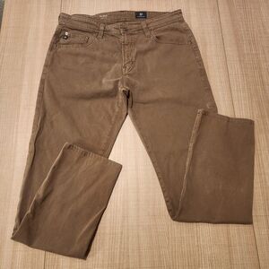 AG Adriano Goldschmied Men's Brown Tellis Modern Slim 5-Pocket Pants Sz 32 x 29